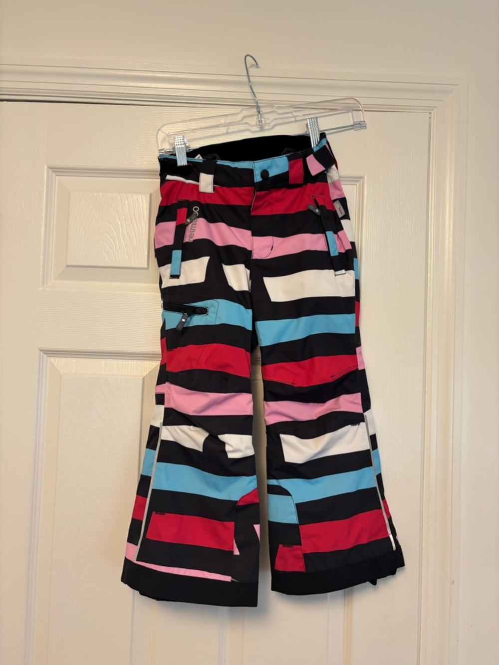 Reima Reimatec Waterproof Insulated Snow Pants Striped Kids Size 110 US 5Y